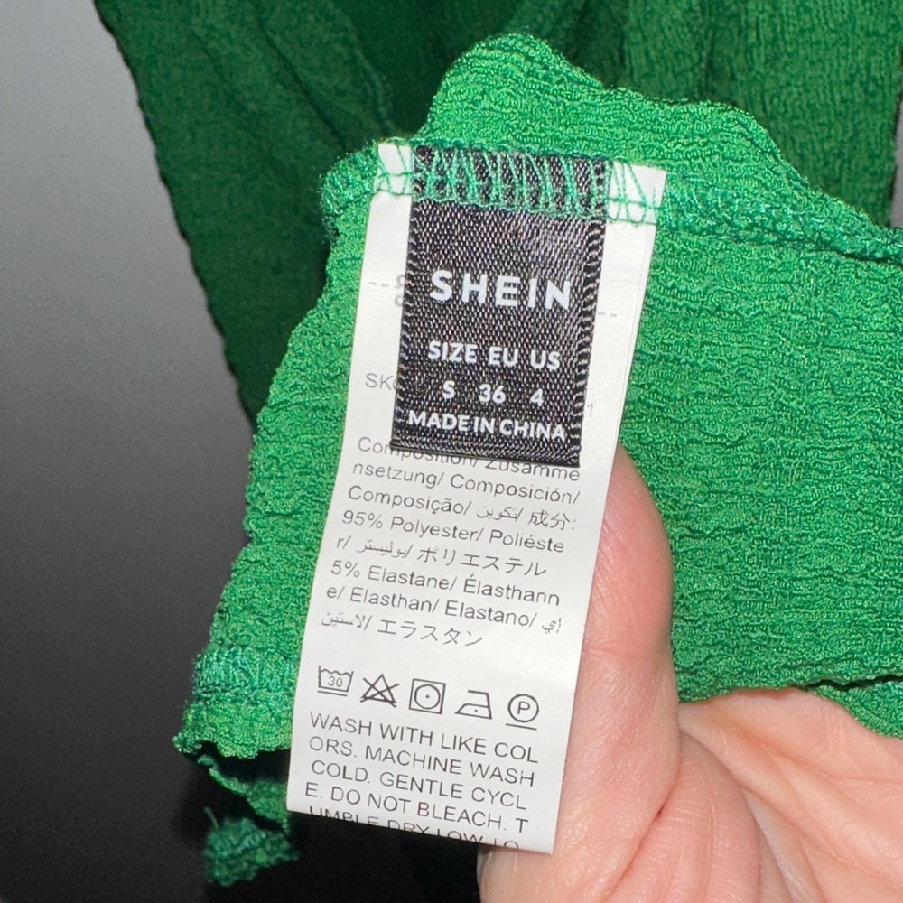 SHEIN Vibrant Green Maxi Dress with cutouts - Picture 8 of 9